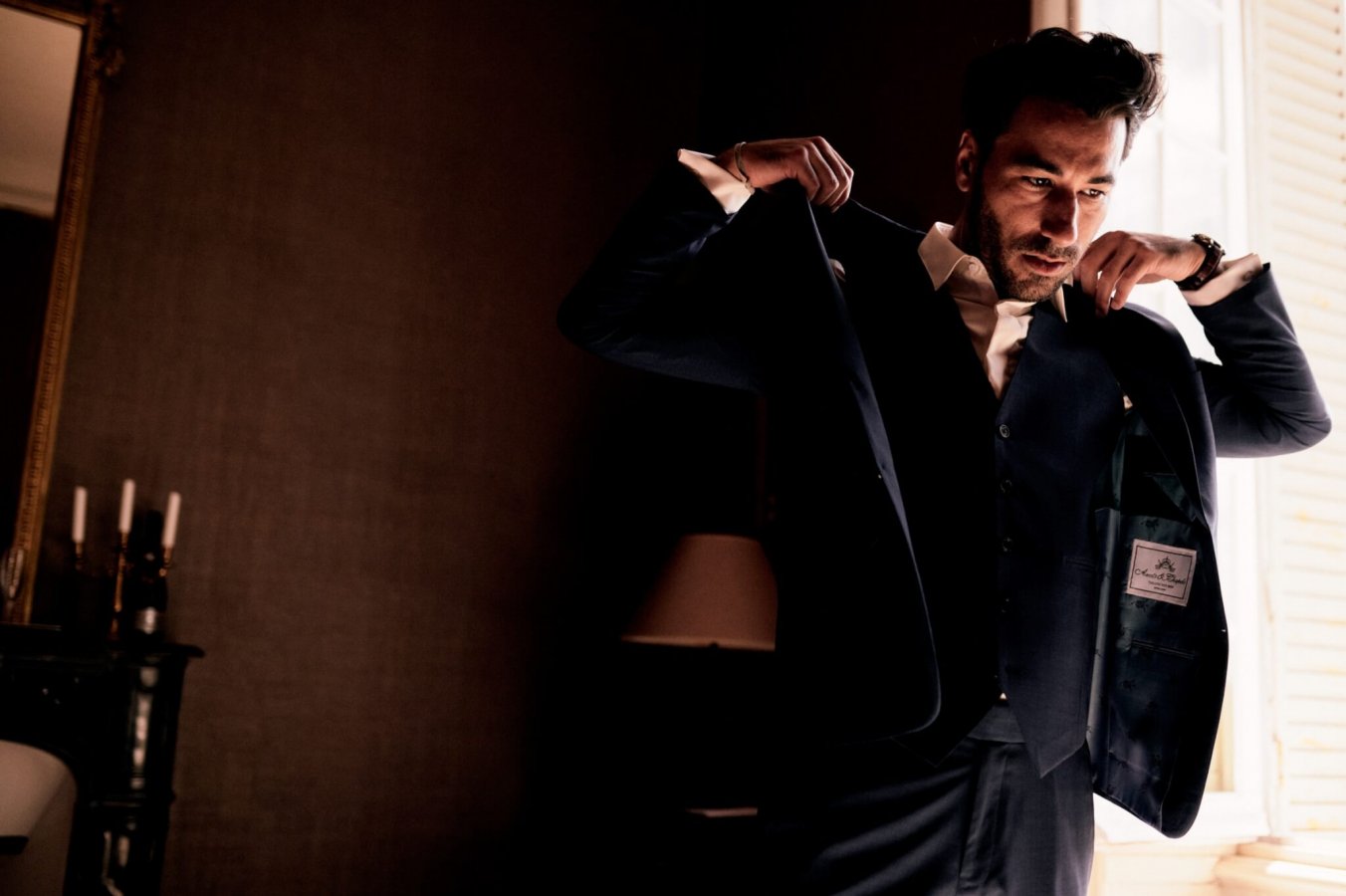 Préaparatifs marié château de Pordor